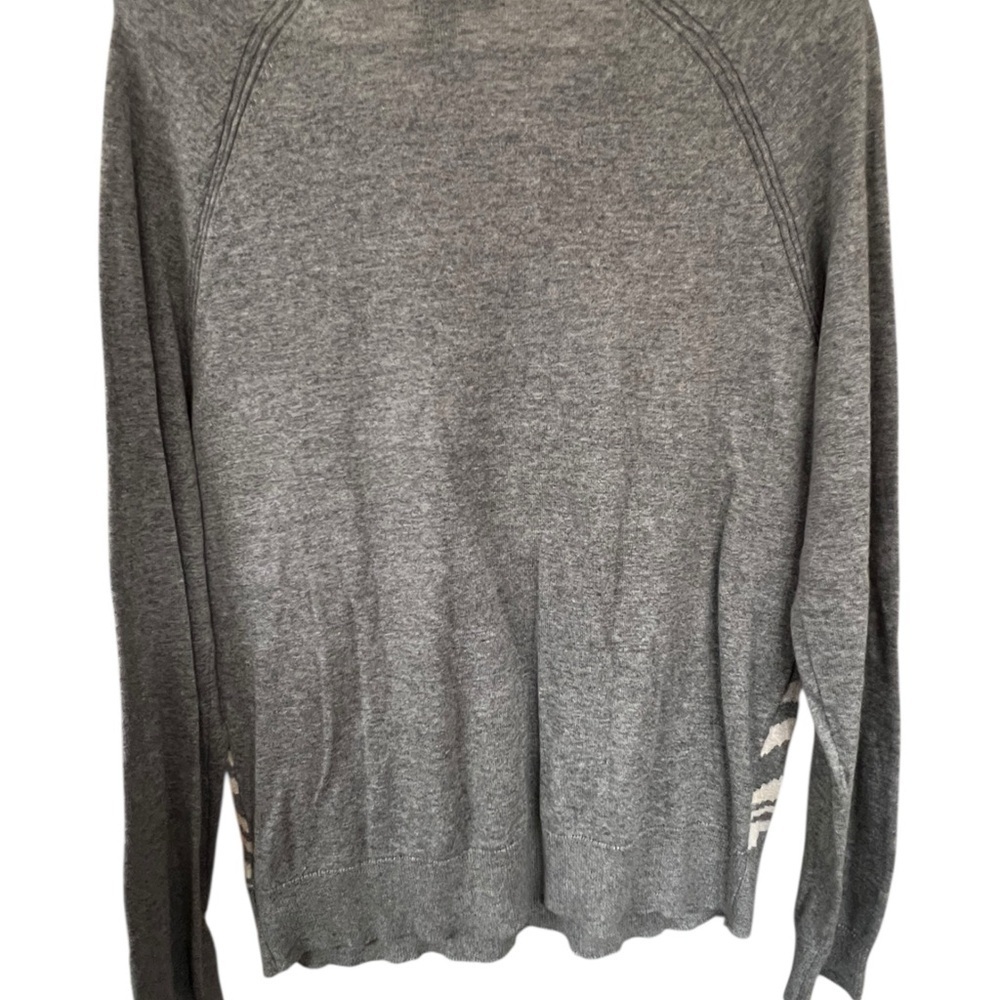 DKNY Gray and Cream Patterned Sweater - Picture 2 of 4